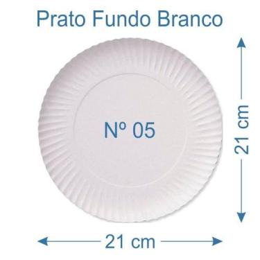Imagem de 30 Prato de Bolo Salgado Fundo Branco Nº5 - AAZ