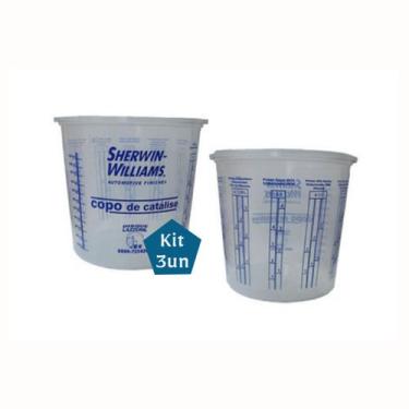 Imagem de Kit 3 Copo de Catálise 450ml Sherwin Williams