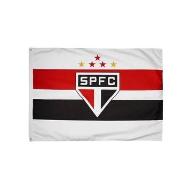 Imagem de Bandeira Oficial Do São Paulo 68x98cm Dupla Face 1,5 Panos - BC ARTS E