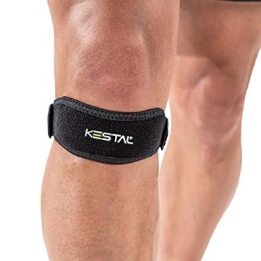 Imagem de Kestal Joelheira Sensi Patella Strap de compressão ortopédica Preto, G