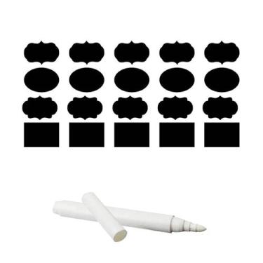 Imagem de 20 un etiquetas adesiva reutilizável p/ temperos +1 caneta - Rio Tijuc