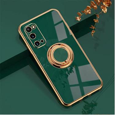 Imagem de A32 Case Luxo Suporte de Anel para Samsung A52 A72 Galaxy S21 FE S20 Plus Note 10 20 Capa Ultra Magnética, Verde Escuro, Para Samsung S21