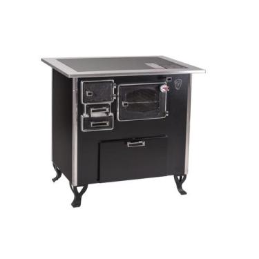 Imagem de Fogão A Lenha C Forninho C Cx Dir Preto Vidro Cer Nº2 - Fornos Pinhal