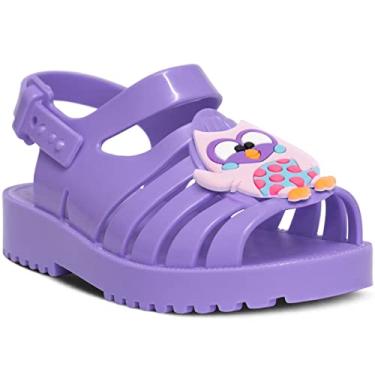 Imagem de Sandália Rasteira Infantil Nº 19 Ao 26 Feminina Menina 12.68 (Lilás, BR, Criança de 1 a 3 anos, Numérico, 22)