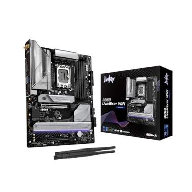 Imagem de ASRock B860 Live Mixer WiFi 6E LGA1851 DDR5 ATX Placa-mãe Intel Core Ultra Series 2 12+1+1+1 Power Phase PCIe 5.0 x16 Thunderbolt 4 Wi-Fi 6E DDR5 8666+ (OC) 3x M.2 (Gen5/4) 2.5G LAN BIOS Flashback