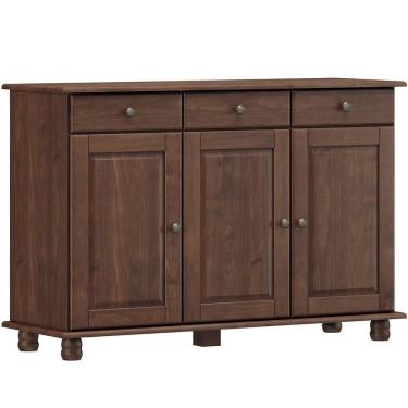 Imagem de Balcao Madeira Maciça 3 Portas 3 Gavetas 129 Cm 8927 Cafe Milani Store Cafe