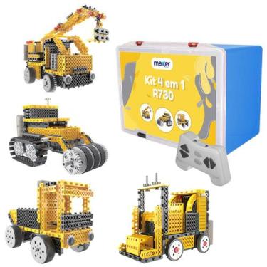 Imagem de Kit de Robótica Com Controle e Placa Máquinas 4 em 1 - R730 - Maker St