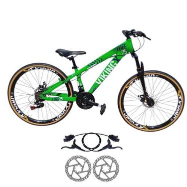 Imagem de Bicicleta Aro 26 Aluminio 21 Velocidade Vikingx Tuff 25 Freio Disco Hi