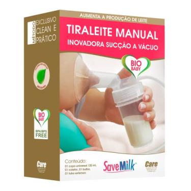 Imagem de SaveMilk Tiraleite Manual Sucção A Vácuo Incolor/Bulvo Verde Claro
