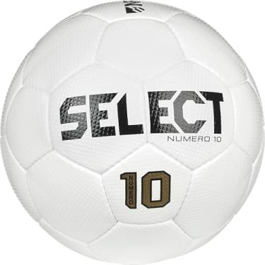 Imagem de SELECT Bola de futebol Numero 10, toda branca NFHS V25, tamanho 5