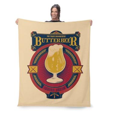 Imagem de Cobertor Warner Bros. Harry Potter servido fresco, toque de seda, aconchegante para todas as estações, leve para sofá, roupa de cama para meninos e meninas, 127 x 152 centímetros