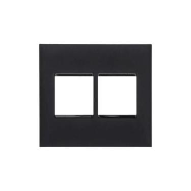 Imagem de Placa 4X4 Para 4 Módulos Preto Pial Plus+ 618512PT+ - Pial Legrand