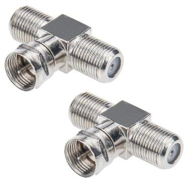 Imagem de Divisor de Cabo Coaxial RF 3 Vias - Pacote com 2 Unidades (Tipo RG6)