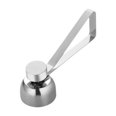 Imagem de Ioensy Triângulo Abridor de abridor de ovo Cutter abridor de mão separador de de ovo para o gadget de cozinha de ovo cozido cru ou macio e macio, Prata