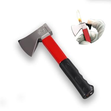 Imagem de ZIPBICUK Isqueiro em forma de ferramenta criativa inovadora, chama macia e exclusiva, isqueiro de butano recarregável ajustável, isqueiro à prova de vento para ambientes internos (Sem gás butano) (nº