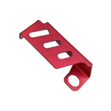 Imagem de QccHieUs Freio Fluid Reservoir Bomba Tampa de óleo Guardas peças, desgaste de alto desempenho, fácil de usar substituição robusta conveniente, Vermelho