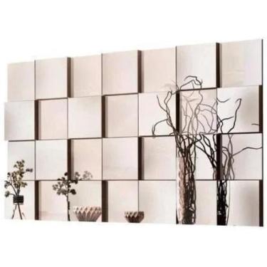 Imagem de Espelho Decorativo 3D Painel Liverpool Montável 36 Peças - Papel De Pa