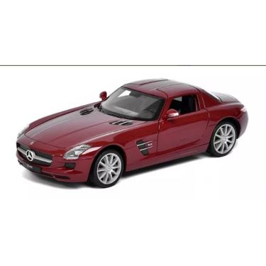Imagem de Miniatura Mercedes Benz Sls Amg 1:24 Welly Bordo