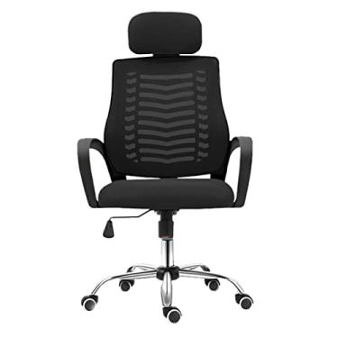 Imagem de Cadeira de escritório executiva grande e alta, cadeira de mesa ergonômica para computador 360 giratória com rodas e apoio lombar ajustável com encosto alto Comfortable anniversary