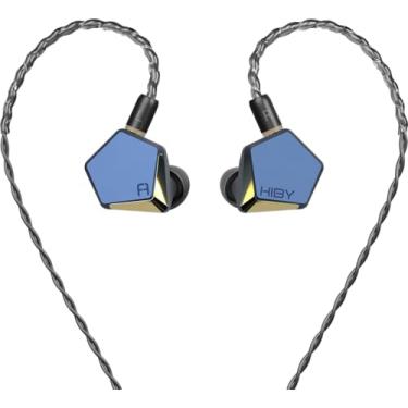 Imagem de HiBy Fones de ouvido intra-auriculares dinâmicos FAUDIO Project Ace HiFi IEMs 12 mm Liga Mg e banhado dinâmicos com fio 3,5 mm + plugues de 4,4 mm