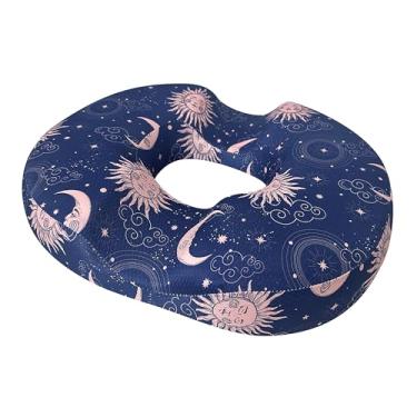 Imagem de Almofada de assento para hemorróidas com orifício central de donuts, espuma viscoelástica para hemorróidas, alívio da dor no cóccix ou cóccix, almofadas de assento de carro para mulheres grávidas