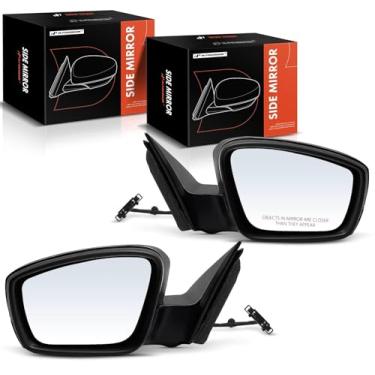Imagem de A-Premium Par (2) espelhos retrovisores elétricos do lado do motorista e do passageiro - compatível com Volkswagen Jetta 2011-2018 - Espelho retrovisor externo dobrável manual aquecido - Substituição