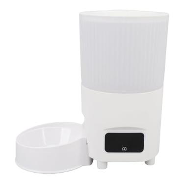 Imagem de Dispensador de Alimentação Animal, Doador de Ração Inteligente à Prova Descarga Com Controle Remoto para Cães, Capacidade 3 L, Bloqueio à Prova Saída, Estrutura Tempo Controlada e (Versão White WiFi)