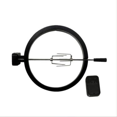 Imagem de Rotisserie Para Kamado Ultra Da Rasco [kit Plug & Play] - Espeto Rotativo Com Motor Preto