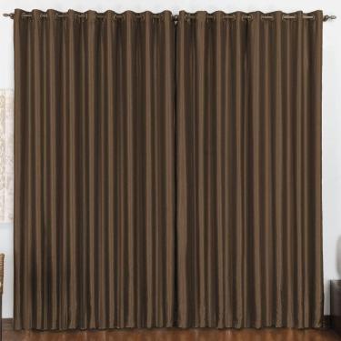 Imagem de Cortina 4M Quarto Escritório Blackout Varão Tabaco