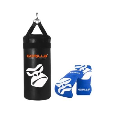 Imagem de Saco de Pancada Infantil Cheio com Luvas | Kit Boxe e Muay Thai Kid Gorilla