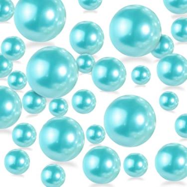 Imagem de Contas flutuantes de 20 mm, 14 mm, 100 peças, para centro de mesa e 800 peças, contas de gel de água para vasos, contas azuis de lago para centros de mesa, enchimento de vasos, contas flutuantes,
