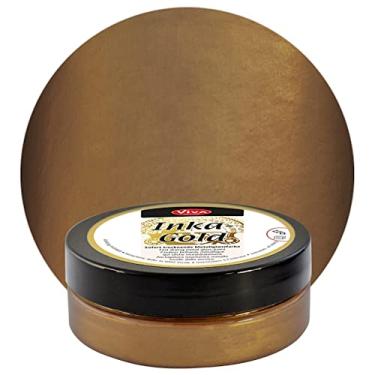 Imagem de Viva Decor Inka Gold Gilding Wax2,85 g (Golden Brown) - Pasta de polimento metálica à base de cera. Brilho metálico de secagem rápida, efeitos de alto brilho para bricolage. Pasta decorativa para
