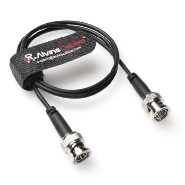 Imagem de Alvin's Cables Cabo SDI, 60 cm | Cabo coaxial ultrafino 75Ω de 60 cm para câmera Sony Canon Panasonic HD|4K 6G-SDI para transmissão de vídeo, preto