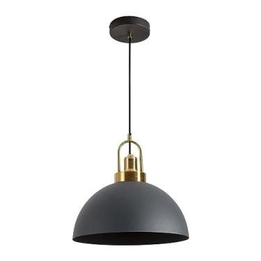 Imagem de YHANFENGCY Luminária Pendente Industrial Preta Moderna - 13,58" De Diâmetro 78,74" Comprimento Do Fio, Perfeita Para Ilha Cozinha, Sala Jantar, Corredor