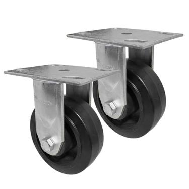 Imagem de Rodízio Fixo FSC 52 BE Borracha Preto Schioppa, 250kg - 2 Uni Borrachas Londrina