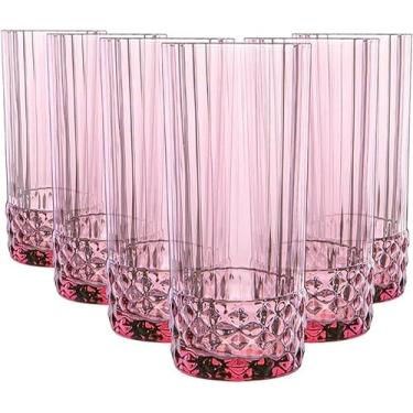 Imagem de Bormioli Rocco Copos refrigeradores America '20s 471.3 g, rosa lilás, conjunto de 6