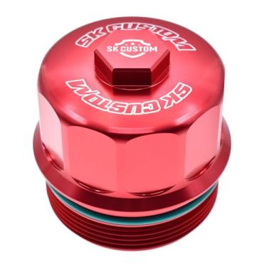 Imagem de Adequado para carcaça de filtro de óleo BMW mini N12, N14, N16, N18, B38, B48 e mini R55, R56, R60 vermelha