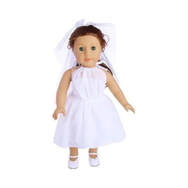 Imagem de Roupas De Boneca Fofa Vestido Uniforme Para Boneca De 43cm 18 Polegada