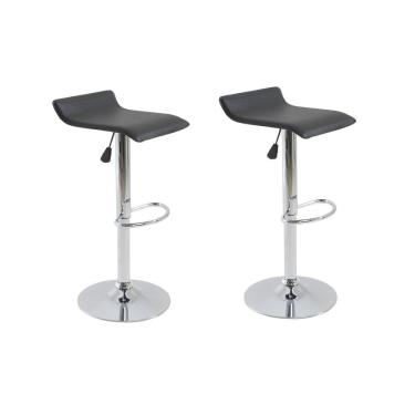 Imagem de Conjunto 2 Banquetas Alta Giratória Com Altura Regulável Recouro Belo Horizonte Rivatti Preto