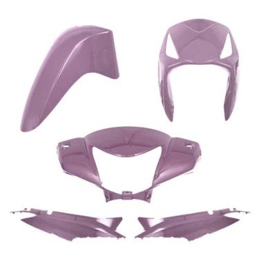 Imagem de Kit Carenagem Moto Honda Biz 125 KS ES 2006 a 2010 4 Peças Cromo Forte
