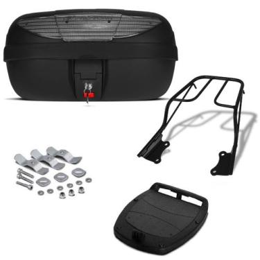 Imagem de Bau 45 Litros Pro Tork + Bagageiro Fazer 250 2009/14 Cristal, CRISTAL,