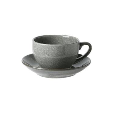 Imagem de Xícaras de chá de cerâmica irregulares para forno retrô doméstico japonês - cinza retrô
