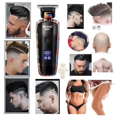 Imagem de Maquina Kemei KM 5090 Cortar Cabelo Acabamento Aparador de Pelos