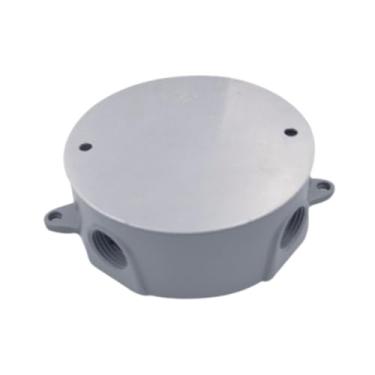 Imagem de YsXoWiui Caixa redonda à prova de intempéries, caixa de junção de energia, de projeto elétrico à prova d'água com tampa para roteador de interruptor, a