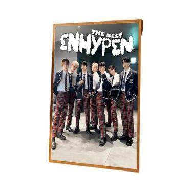 Imagem de Kpop E-ENHYPEN Vintage Poster Kraft Club Bar Papel Arte De Parede Quar