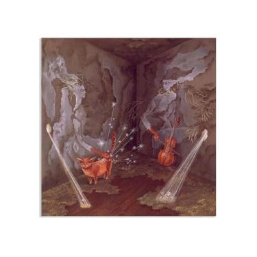 Imagem de SDYJ6GSW Remedios Varo Impressões de arte em tela pôster de energia cósmica pinturas famosas arte de parede arte de surrealismo para sala de estar decoração de escritório em casa 70 x 70 cm (28 x 28