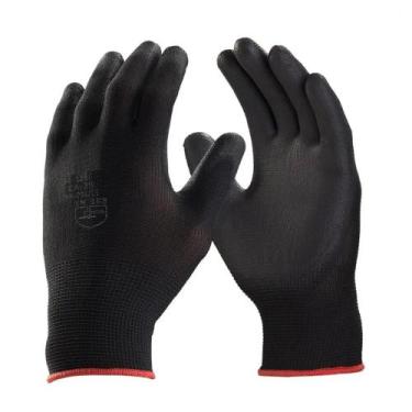 Imagem de Luva de Proteção Supertato Nylon e PU Preta Tamanho 9 - OUTRAS