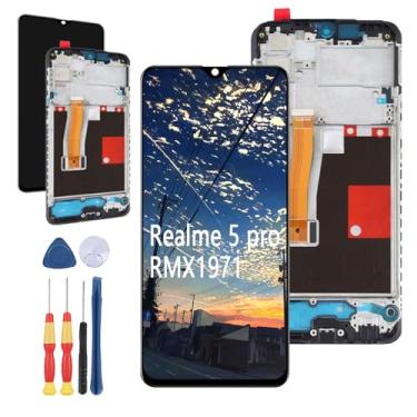 Imagem de Yuxyiony Nova tela de substituição para Oppo Realme 5 Pro RMX1971 tela de reparo de tela LCD e acessórios de ferramenta de substituição.