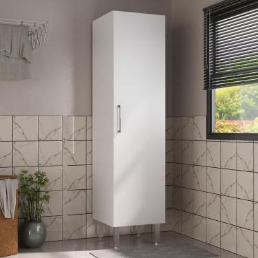 Imagem de Armário De Lavanderia Multiuso Com 1 Porta 45cm Multimóveis Cr30040 Branco