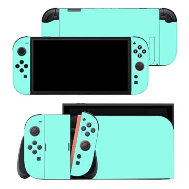 Imagem de Skin Sticker Compatible with Nintendo Switch 2, Decorative Vinyl Decal Cover for Console, Joy-Cons, Dock and Charger (Green)